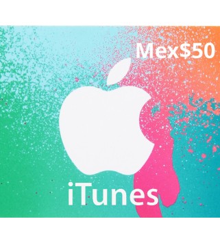 iTunes Mex$ 50 Region: MEXICO Card Key 